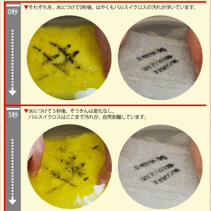 パルスイクロス 厚手タイプ│泡立ちが抜群で油汚れすっきり