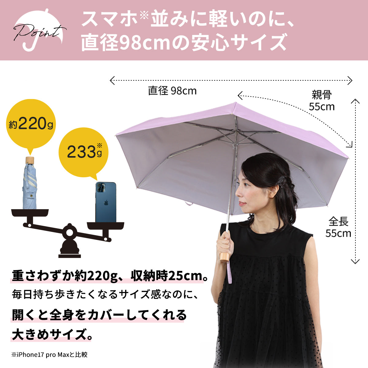 Tsukumo Colors│裏側が黒くない、明るい日傘。UVカット率・遮光率100％