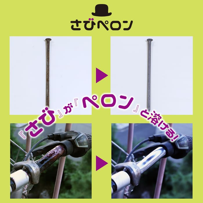 さびペロン(100ml)│さびがペロンと溶ける！サビ用洗剤