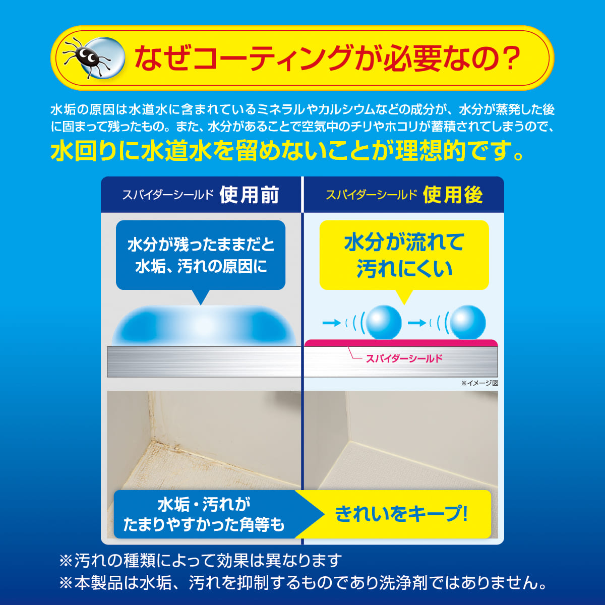 スパイダーシールド(400ml/1000ml)│家中簡単コーティング