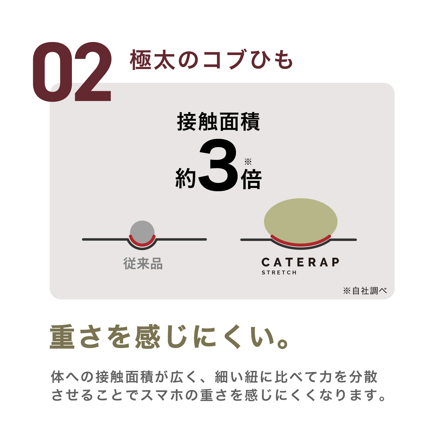 CATERAP STRECH ハンド│めっちゃ伸びる手首スマホストラップ