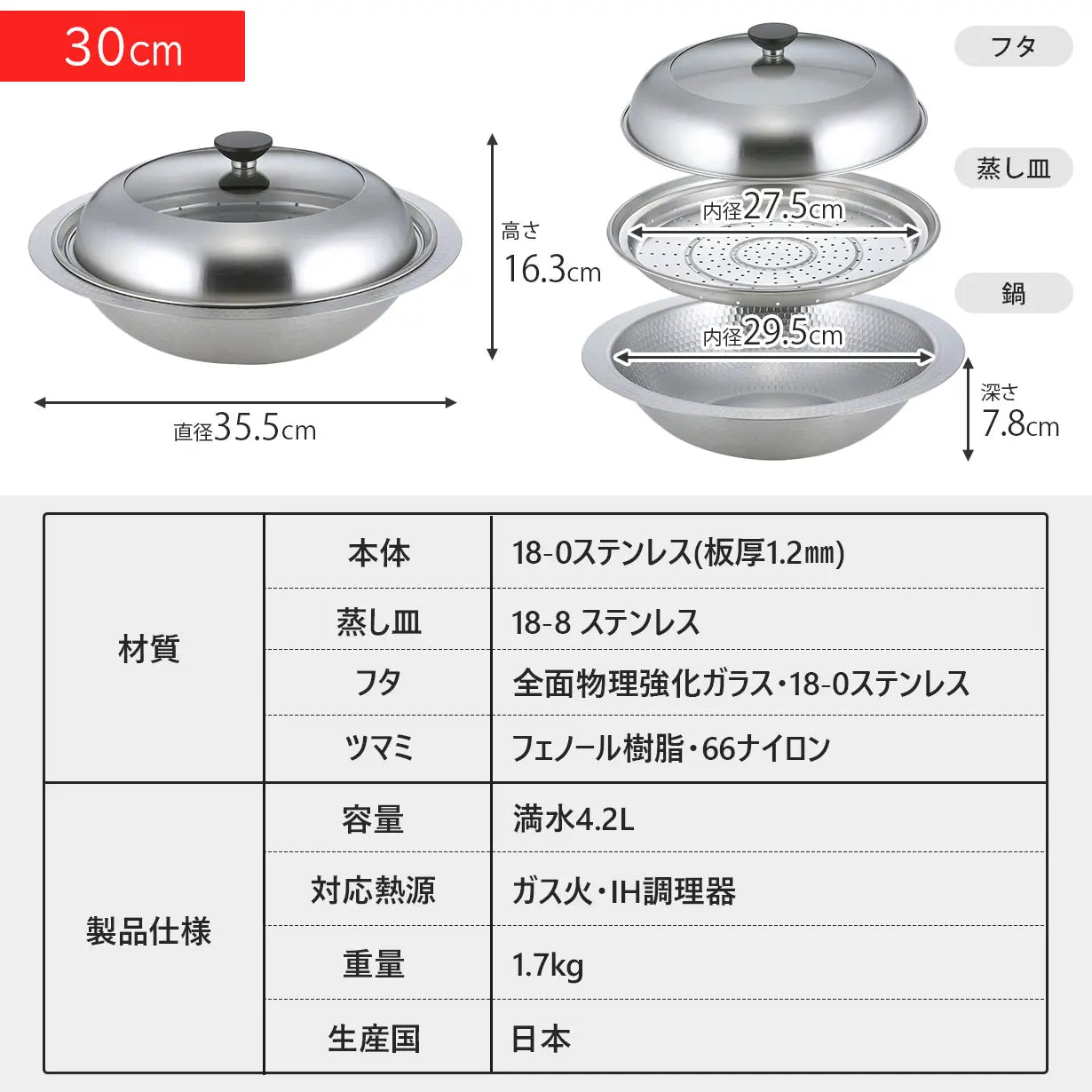1年中使える卓上鍋│煮る・蒸す・盛り付けるの1台3役