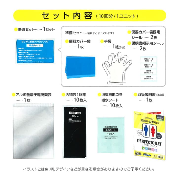 パーフェクトイレ(単品/セット)│簡単清潔な防災用トイレ