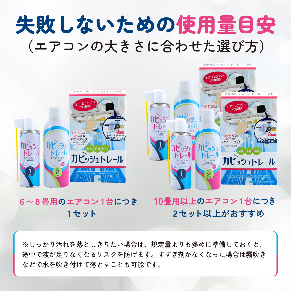 カビッシュトレール│業者いらずでエアコン汚れを泡で撃退