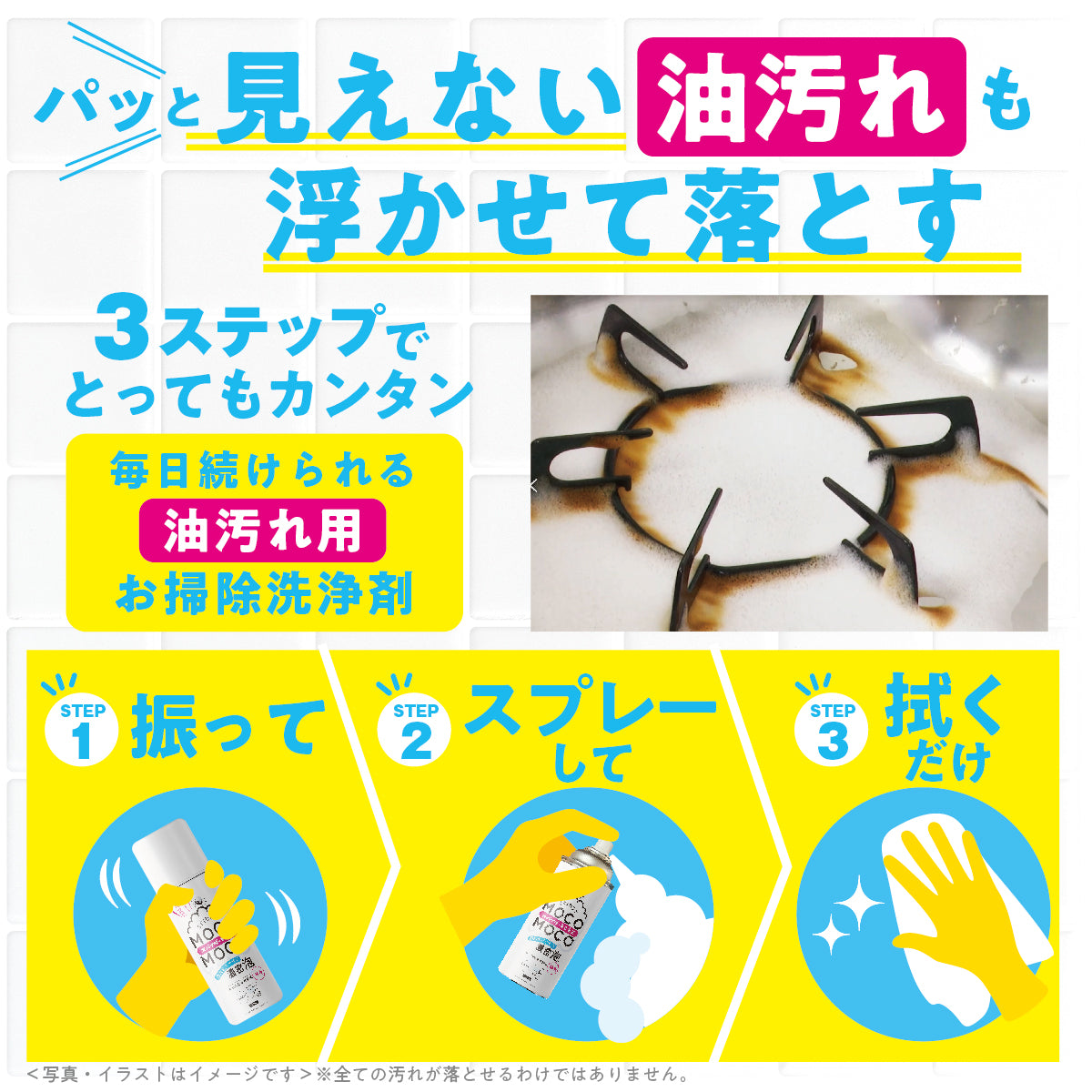 キッチンお掃除セット│油汚れやコゲのお掃除におすすめ5点