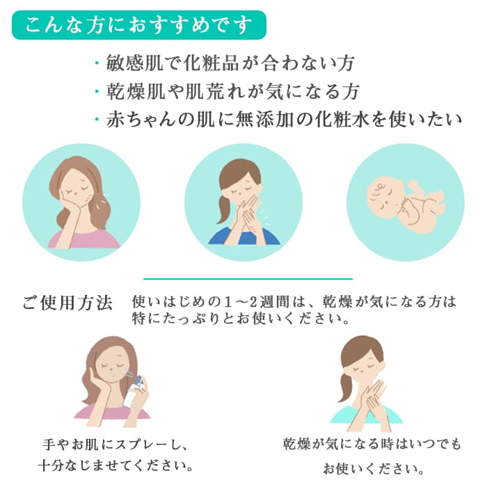 椿なの モイストローション(9ml/80ml)│赤ちゃんにも使える自然派ミスト