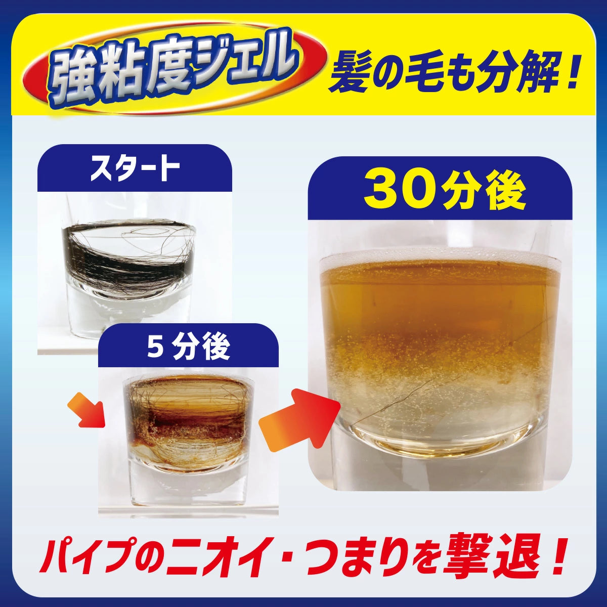 排水口スパイダージェル(500ml/2L)│排水口のニオイや汚れを撃退