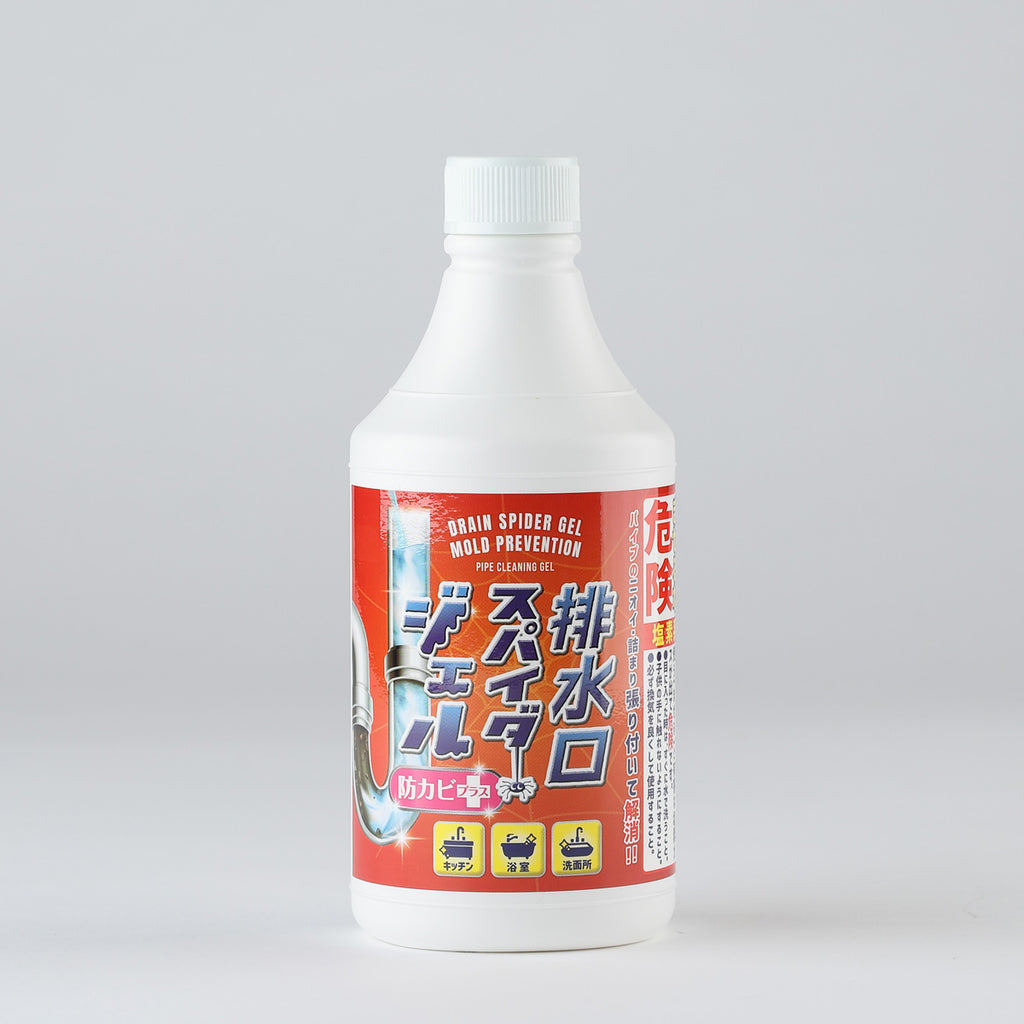 排水口スパイダージェル 防カビプラス(500ml/2L)│排水口のニオイや汚れを撃退