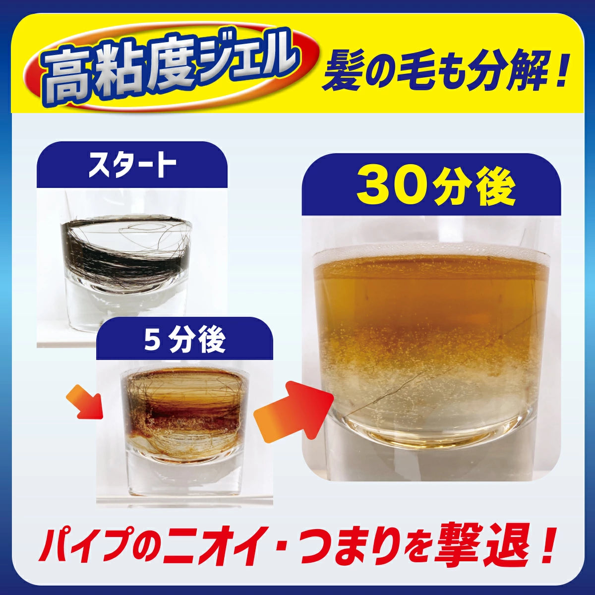 排水口スパイダージェル 防カビプラス(500ml/2L)│排水口のニオイや汚れを撃退