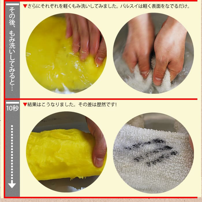 パルスイクロス(単品/セット)│洗剤いらずでギトギト油汚れサッと一拭き