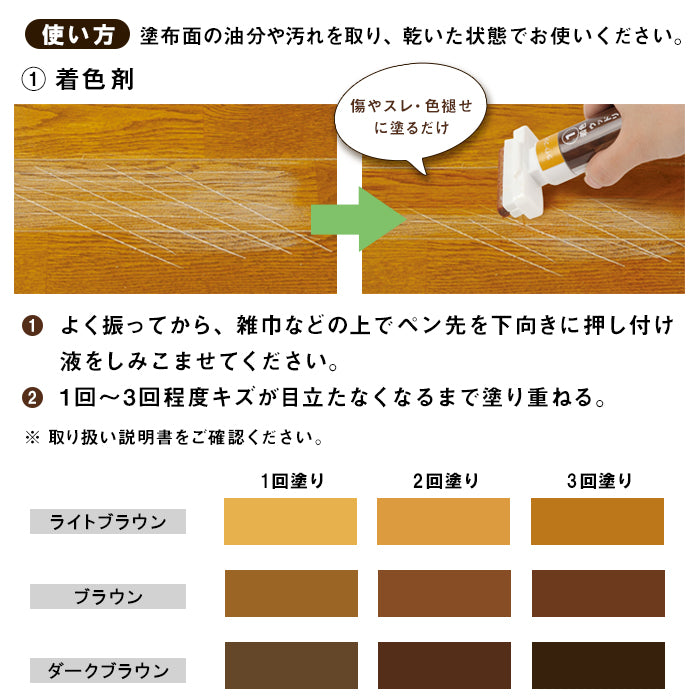 ウッドリフレッシュ│プロ仕様の水性塗料で簡単補修