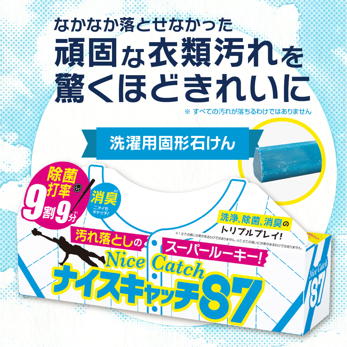 ナイスキャッチ87│頑固な汚れを一撃で落とす