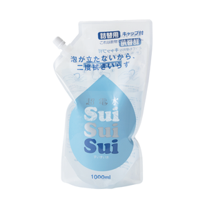 超電水すいすい水(詰替え用1000ml)│水なのに落ちる多用途洗剤