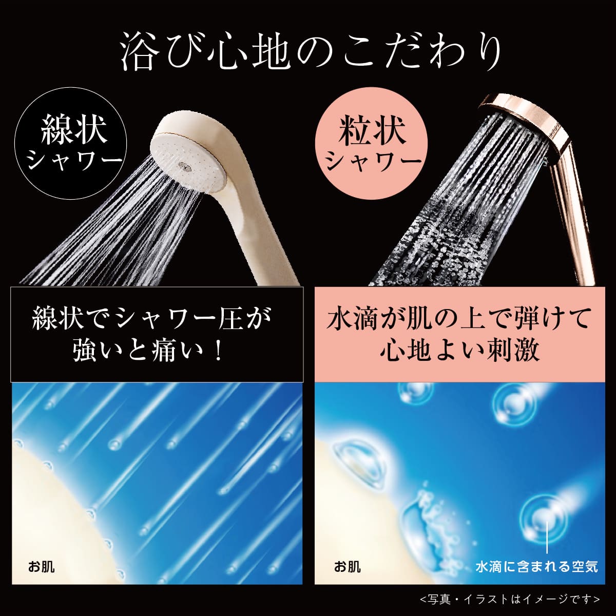 スパークリングジュエル│マイクロバブルなのにしっかりシャワー圧